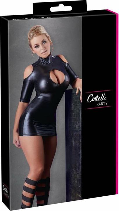 Image du produit Cottelli Collection Wetlook-Minikleid Schulterfrei (S)