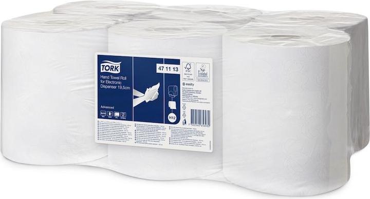 Image du produit Tork Håndklaedeark Advanced H12 2-lag hvid 471113 enMotion 6rl - (6 ruller pr. karton) (6 x)
