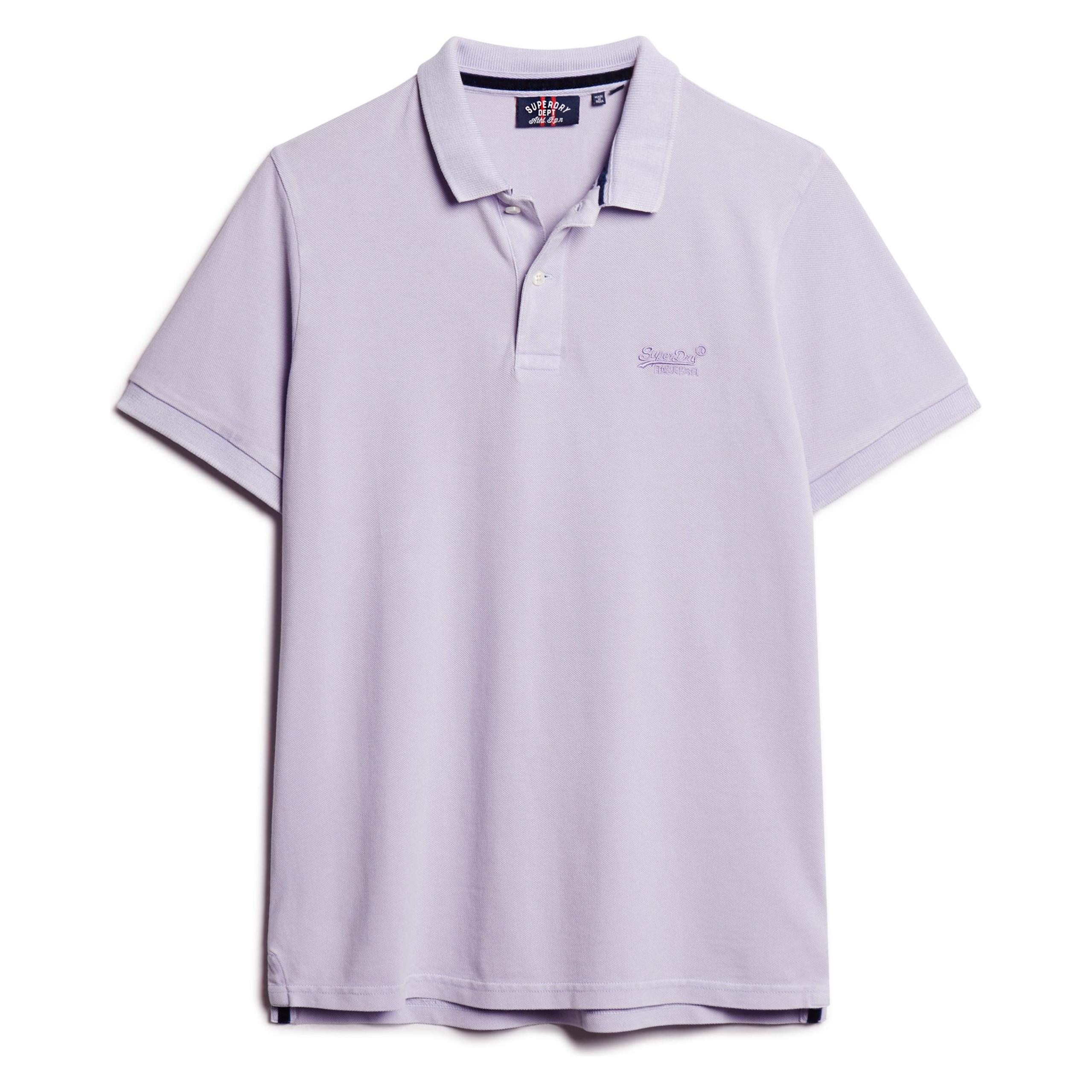Superdry, Herren, Shirts, Polo-shirt Destroyed, Violett, (Xl)