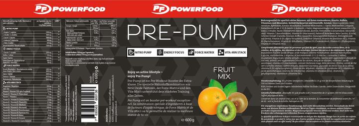 Produktbild Powerfood Pre-Pump (600G Dose) (680 g)