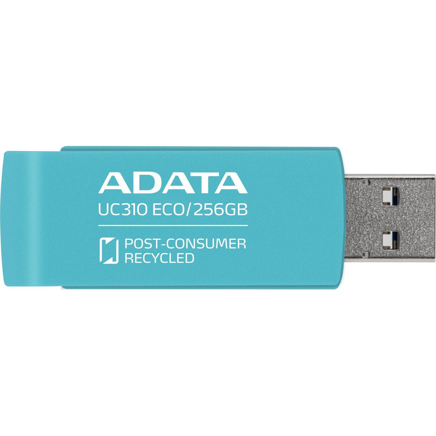 Adata UC310 ECO 256 GB (gr?n, USB-A 3.2 Gen 1) (256 GB, USB-A), USB Stick, Grün