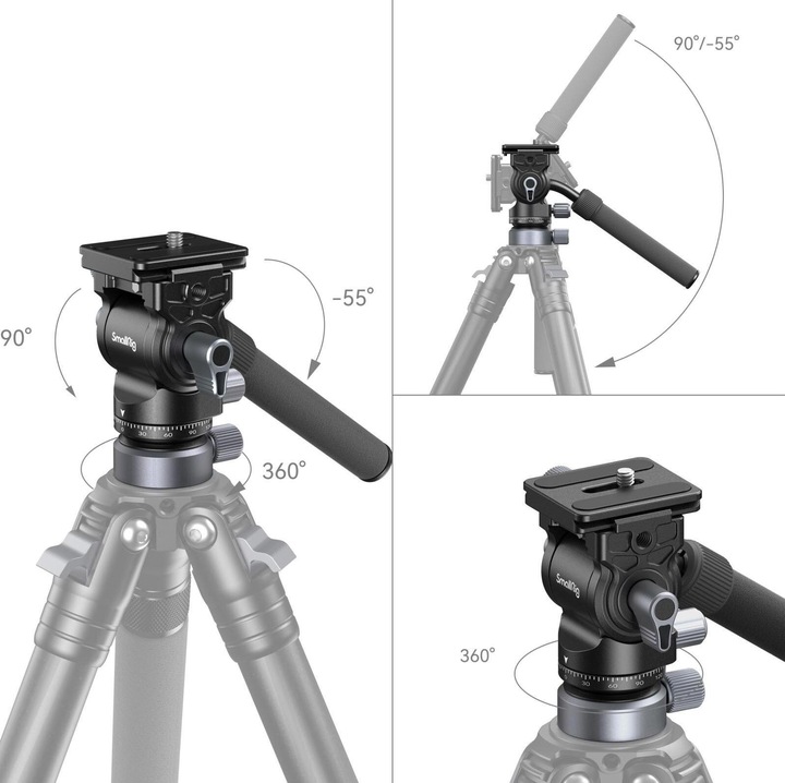 Actual product image SmallRig Video head with levelling base CH20 (Video head)