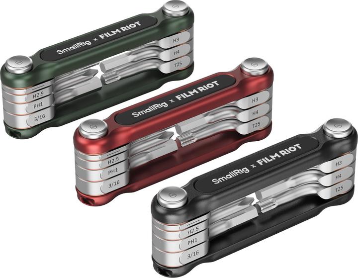 Image du produit SmallRig x FILM RIOT 7 in 1 Detent Folding Multi Tool Kit (Red) 4811