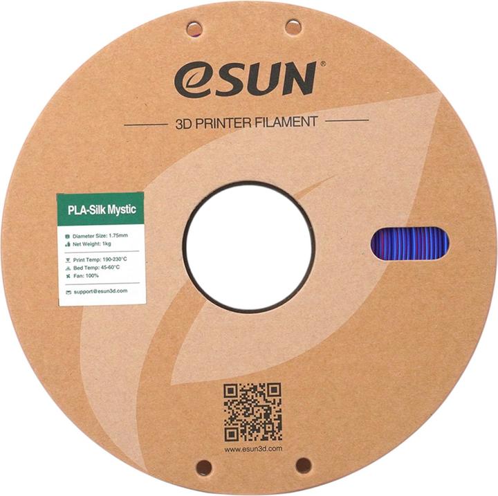 Produktbild eSUN ePLA-Silk Mystic Blau-Rot-Purple Filament 1.75mm 1Kg (PLA, 1.75 mm, 1000 g, Mehrfarbig)
