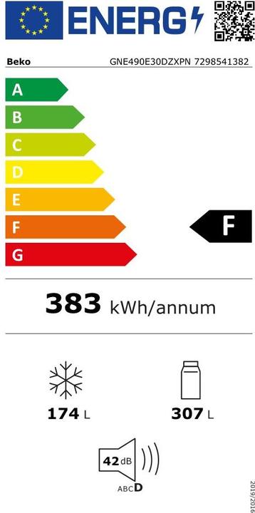 Label énergétique Beko BBIM12300X