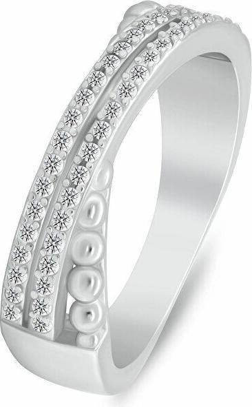 Brilio Eleganter Silberring mit kubischem Zirkonia RI158W - Schaltung: 52 mm