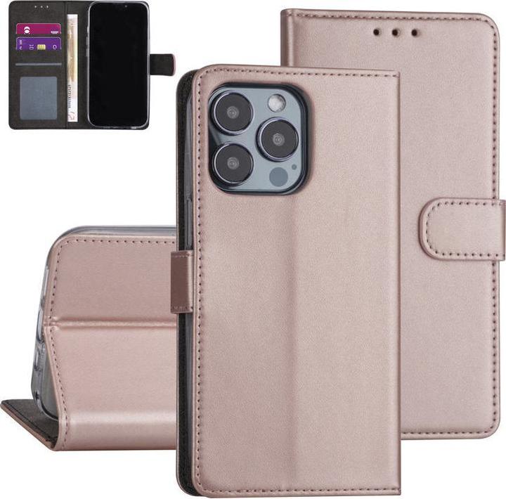 Image du produit Ambiance1 Étui iPhone 13 Pro - Book Case similicuir rose No.208 (Apple iPhone 13 Pro)