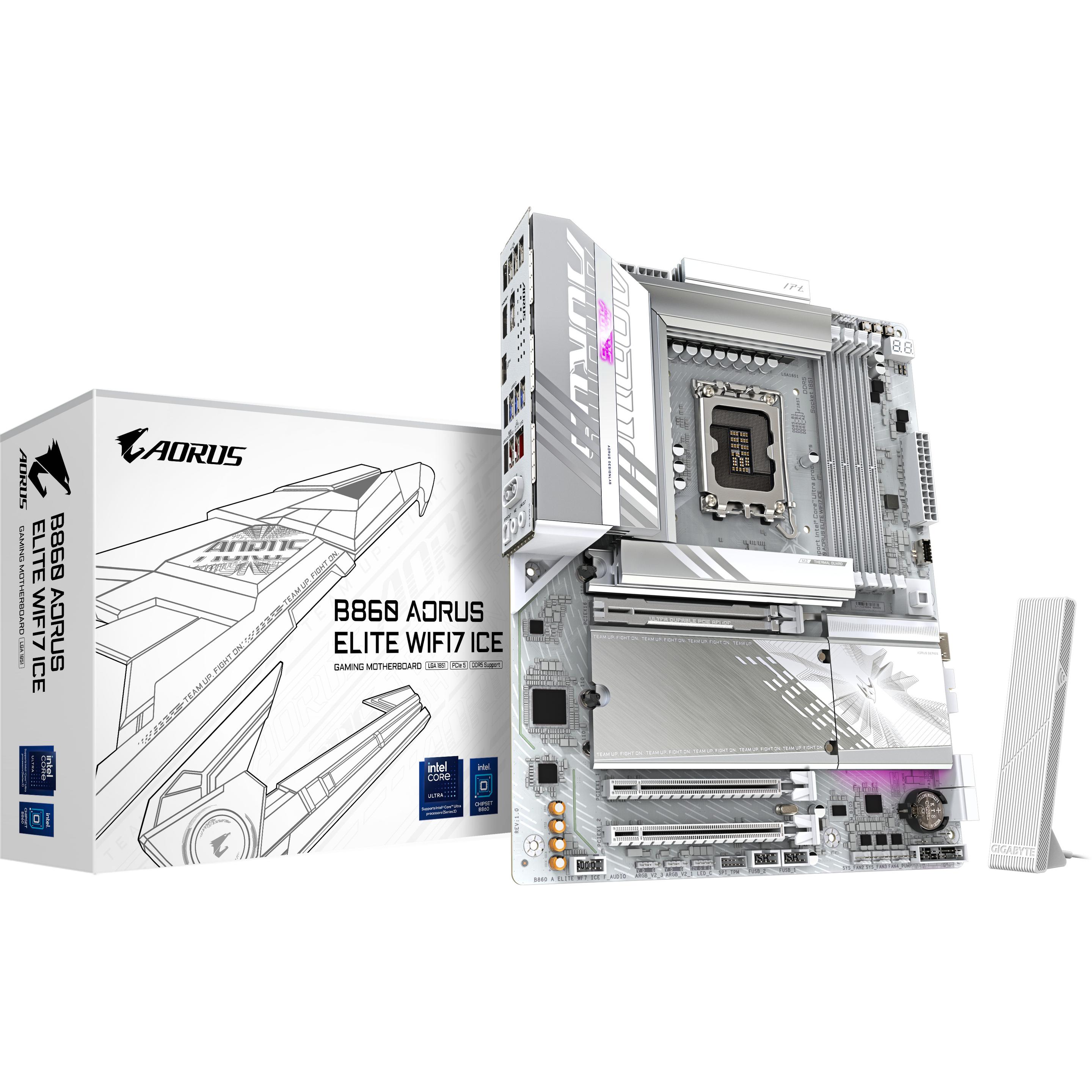 Gigabyte B860 AORUS ELITE WIFI7 ICE (LGA 1851, Intel B860, ATX), Mainboard