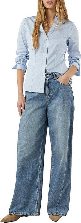 Immagine prodotto Comma Bluse Feminine Baumwollbluse mit Kragen und V-Ausschnitt (40)