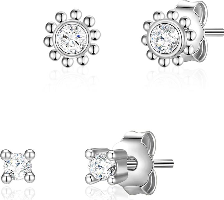 Immagine prodotto Glanzstücke München Fiore da donna in argento sterling con zirconia cubica - 23812 (Argento)