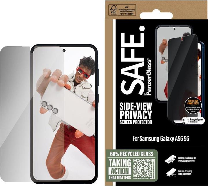 Produktbild PanzerGlass Safe By Privacy (1 Stück, Samsung Galaxy A56)