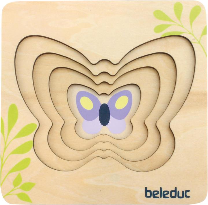 Produktbild Beleduc Lagen-Puzzle Kleiner Schmetterling (4 Teile)