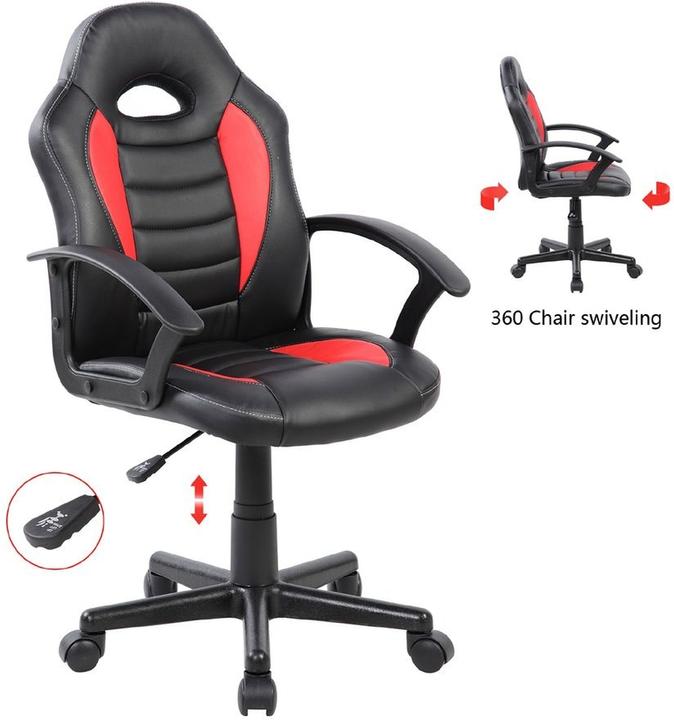 Actual product image Rocada Basic gaming chair red