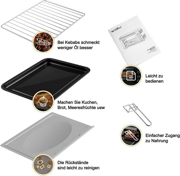 Actual product image Woltu Minibackofen