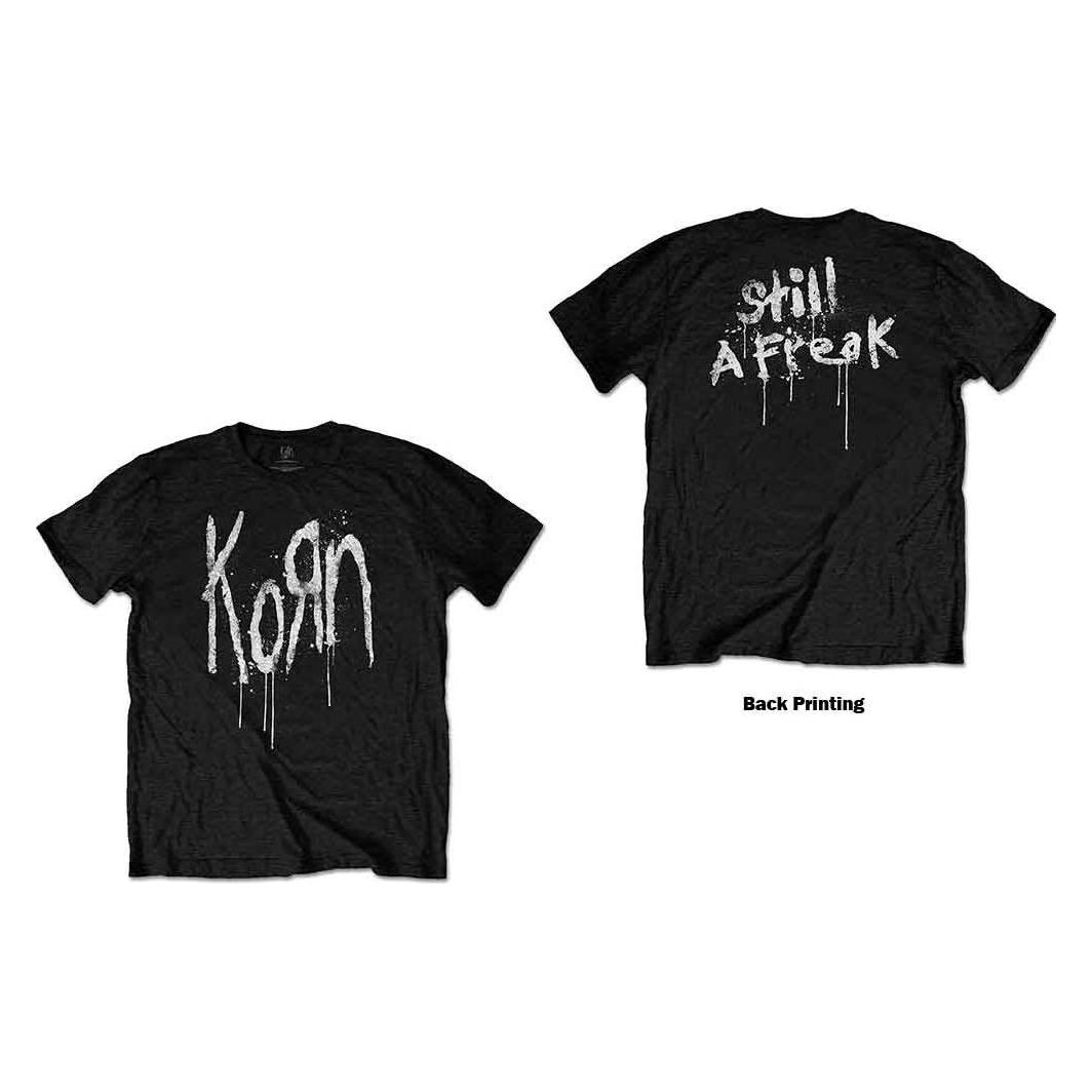 Korn, Herren, Shirts, Still A Freak, Schwarz, (Xl)
