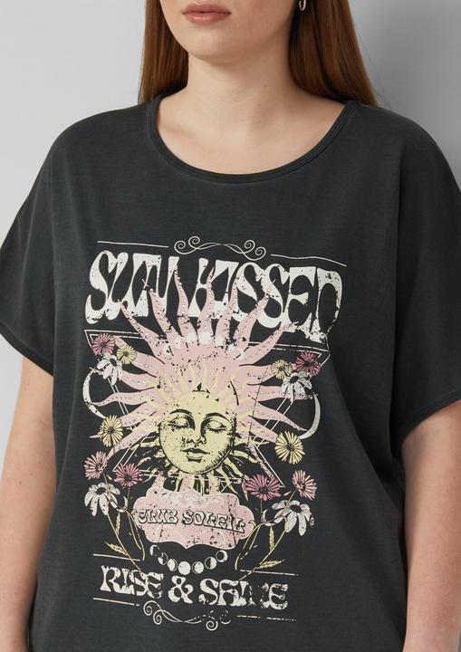 Produktbild s.Oliver Gewaschenes Oversize-Shirt mit Frontprint (46)