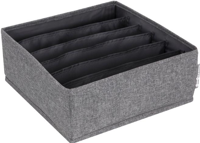 Immagine prodotto Bigso Organizzatore SOFT Grigio - 6 scomparti (29 x 29 x 11 cm)