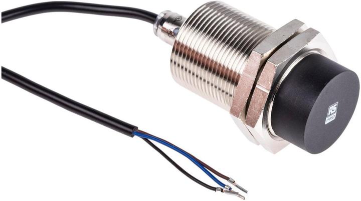 RS PRO M30 Proximity sensor cylindrical PNP NO contact 38 mm 10 30 V dc IP68