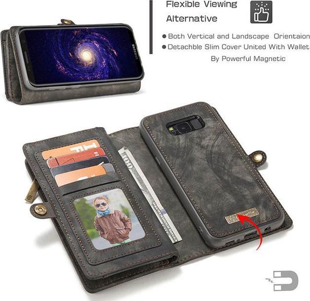 Produktbild Caseme Leder Portemonnaie mit Plastik Hülle (Samsung Galaxy S8+)
