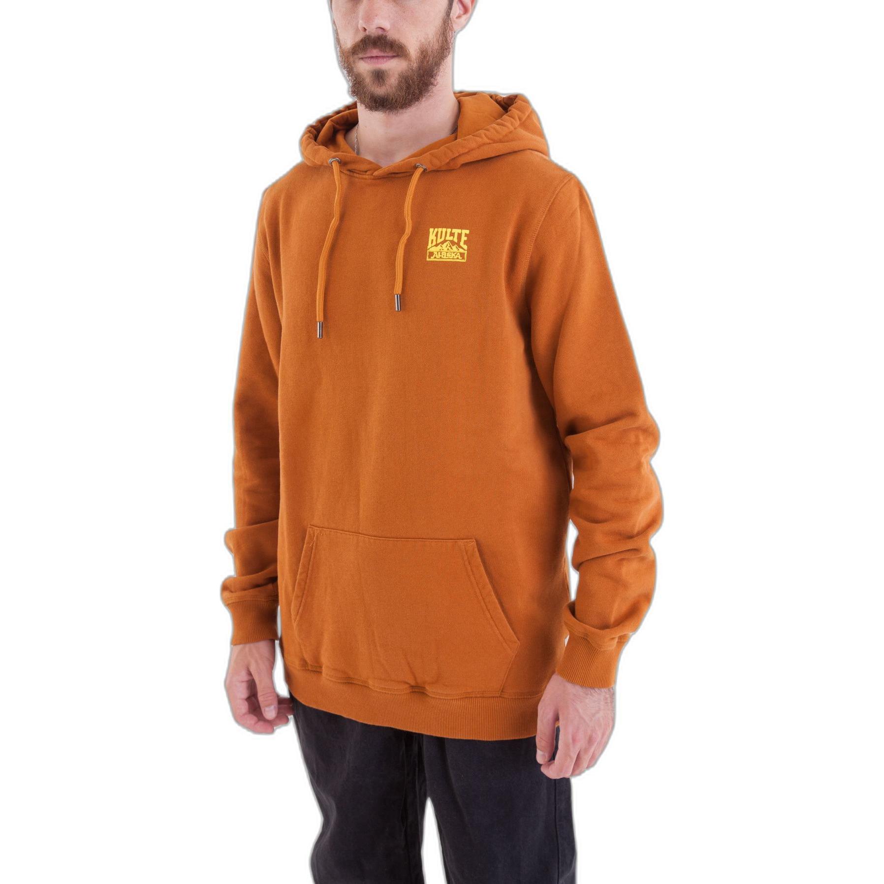 Thumbnail - Kulte, Herren, Pullover, hoodie alaska, Orange, (XL)