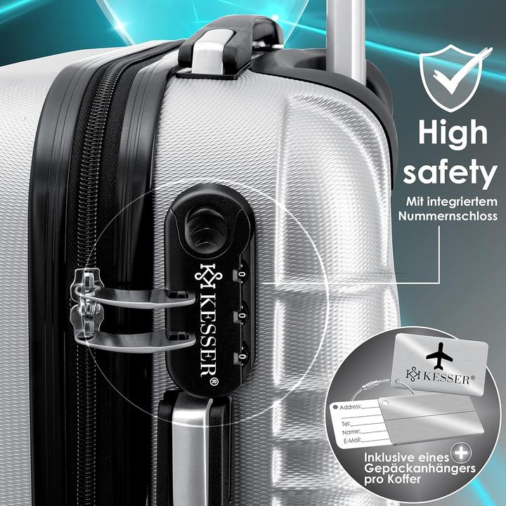 Image du produit Kesser 4-teiliges ABS-Hartschalenkofferset (34 l)