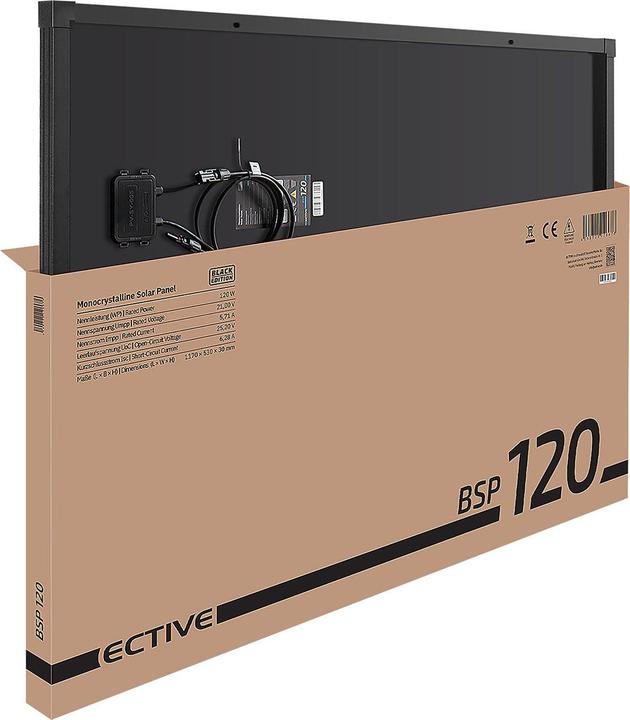 Produktbild Ective BSP 120 Black | Back Contact Solarmodul mit 120WP (120 W, 6.60 kg)