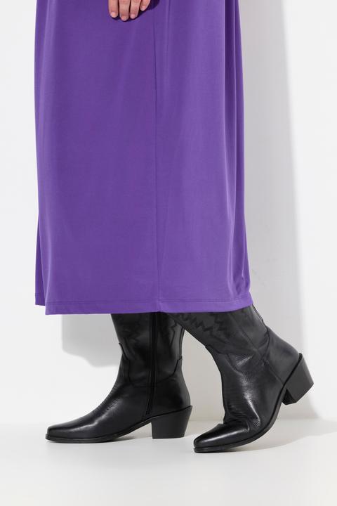 Produktbild Ulla Popken Jerseykleid, A-Linie, V-Ausschnitt, 3/4-Arm, Taschen (60)