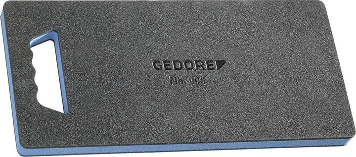 Gedore Genouillère avec poignée encastrée, Protection fiable pour les genoux, Mousse solide, Bleu/Noir