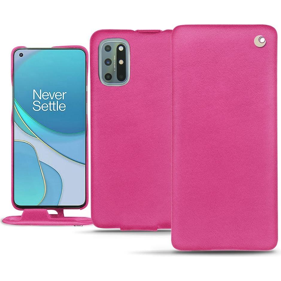 Thumbnail - Noreve Lederschutzhülle vertikal (OnePlus 8T), Smartphone Hülle, Rosa