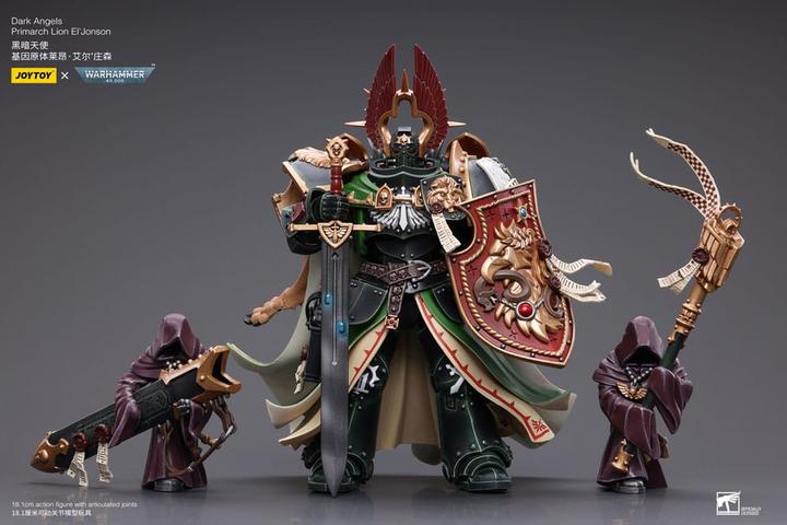 Actual product image Joy Toy Warhammer 40k Action Figure 1/18 Dark Angels Primarch Lion El' Jonson 18 cm