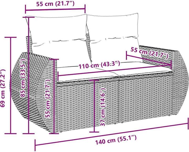 Actual product image vidaXL Justice