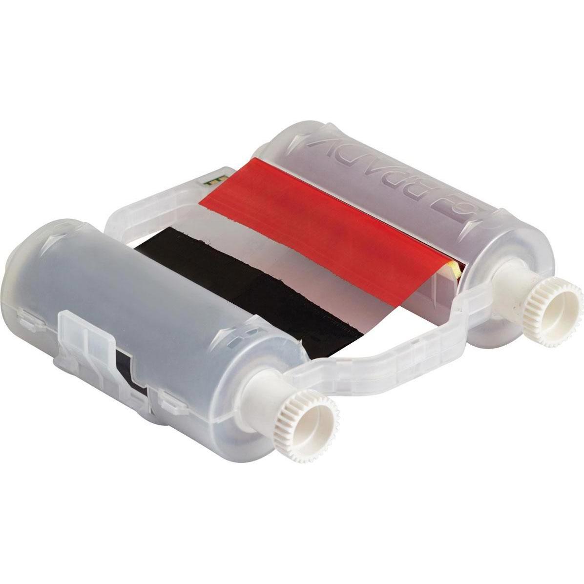 Brady B30-R10000-KR-16, Farbband, Schwarz und Rot, 110mm x 60,9m, 400mm Farbfeldlnge, fr BBP35/3 (110 mm) (B30-R10000-KR-16)