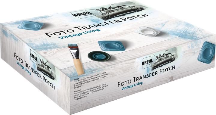 Produktbild Kreul Foto Transfer POTCH, Set "Vintage Living" (Transparent, Blau, 20 ml)