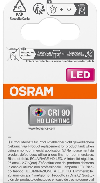 Energie-Label Osram Led Superstar Par16 (GU10, 7.90 W, 650 lm, 1 x, G)