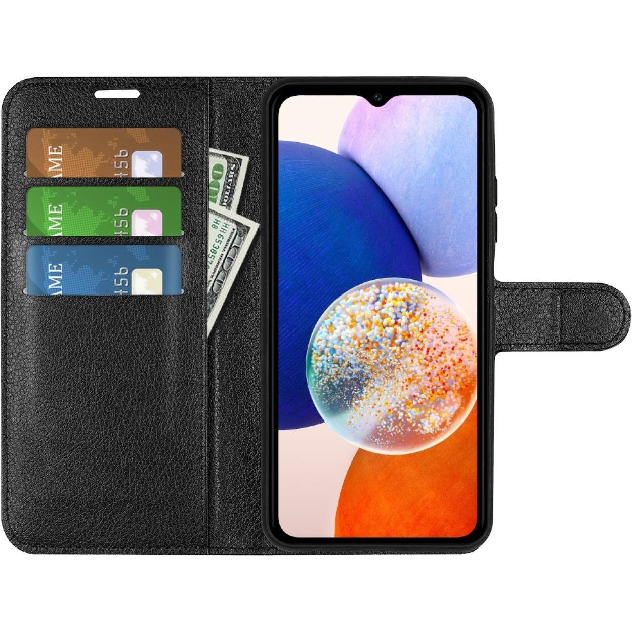 Thumbnail - Screenguard Samsung Galaxy A14 5G Leather Guard Lederhülle (Samsung Galaxy A14 5G), Smartphone Hülle, Schwarz