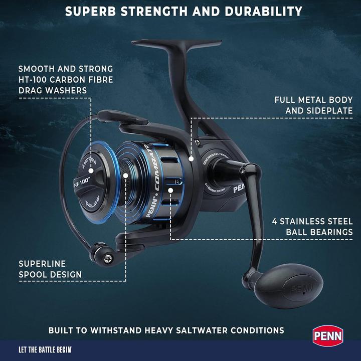 Produktbild Penn Combat III Salzwasser Spinnrolle 5000-Serie (5000)