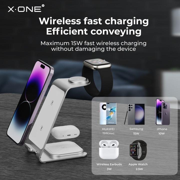 Image du produit X-One Dock station Wireless Charger Stand 3in1 22W (22 W)
