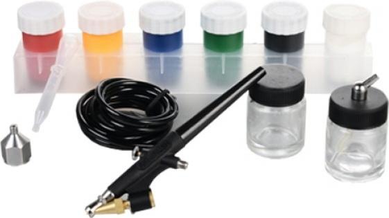 Produktbild IHP MAUK Airbrush Kompressor Set mit Farben und Zubehör