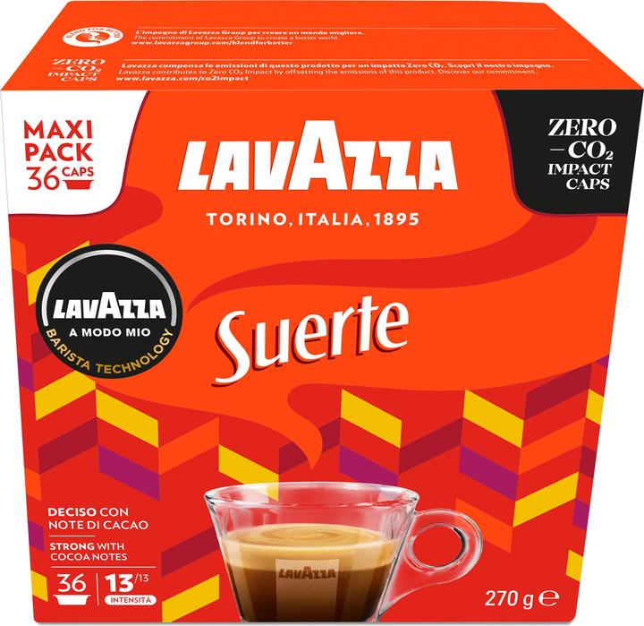 Actual product image Lavazza Suerte Coffee Capsules Dark Roast 36 piece(s) (36 x Port.)