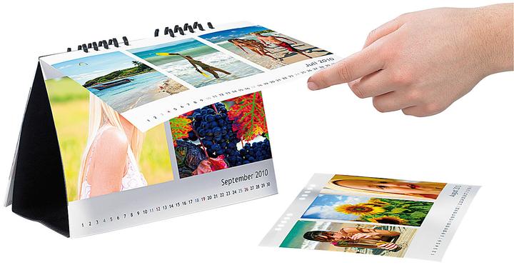 Produktbild Your Design Tischkalender-Set A5 quer 260g/m² inkl. Software (A5, Weicher Einband, Deutsch)