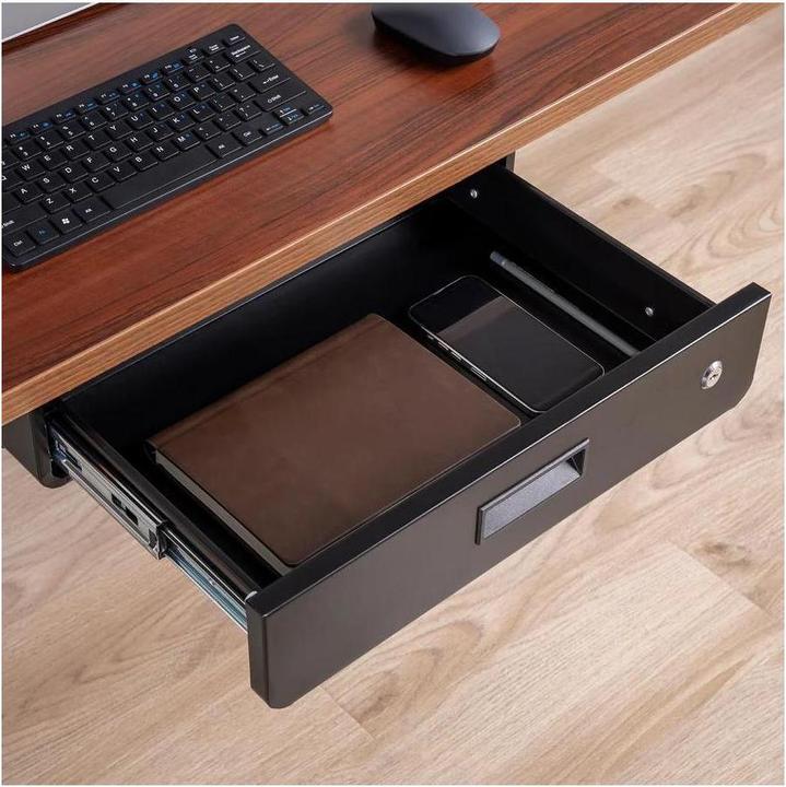 Produktbild Maclean MC-461 - Ergonomische Untertischschublade mit Schlüssel Abschliessbar