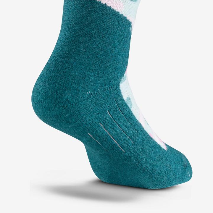 Produktbild Wedze Ski- und Snowboardsocken Kinder 100 - blaue Motive (35 - 38)