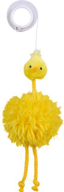 Image du produit Trixie Poulet à l'élastique avec herbe à chat (Jouet en peluche chat)