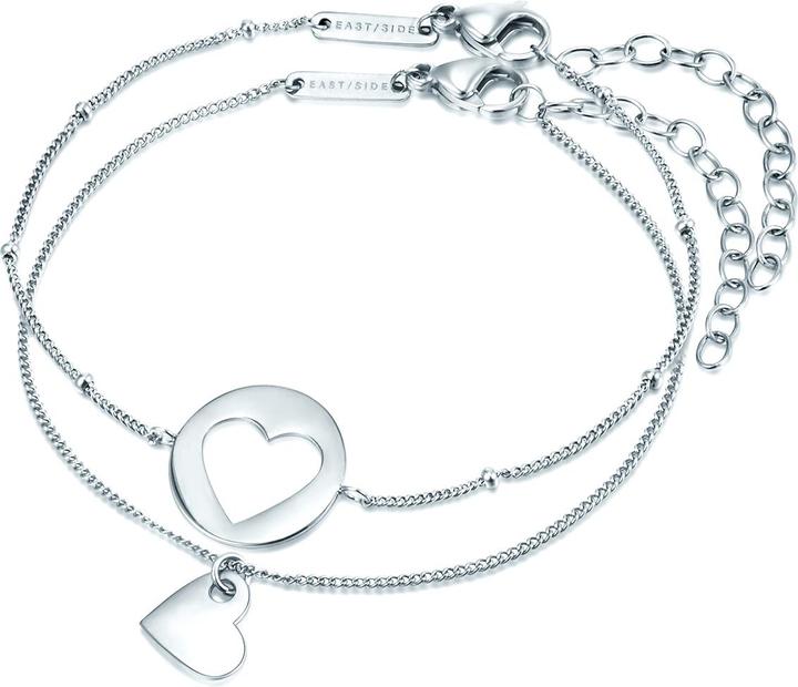 Produktbild Eastside Damen Herz Edelstahl silber - 29770 (17 cm, Edelstahl)
