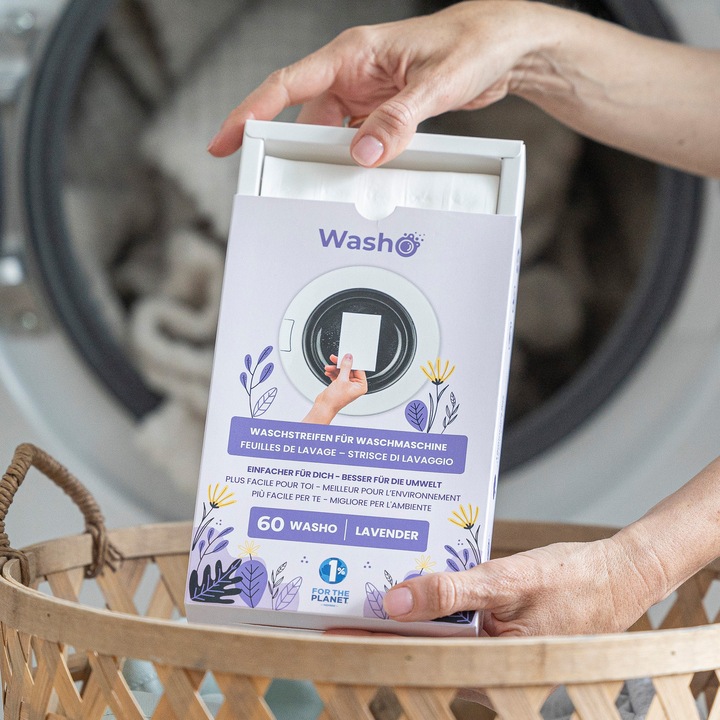 Actual product image Washo Washing strips (60 Washing cycles, Sheets)