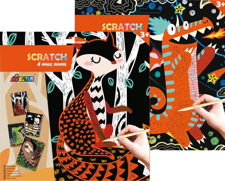 Actual product image Avenir Scratch Magic Animal