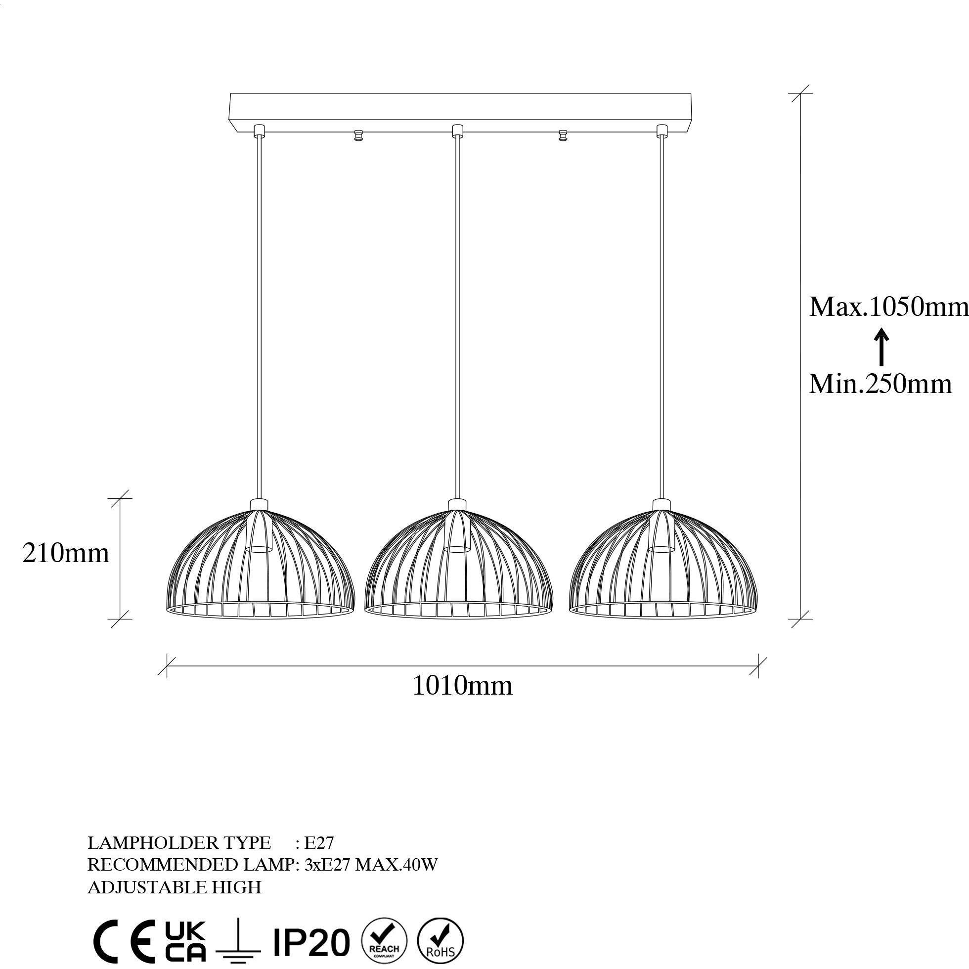 Thumbnail - Opviq, Pendelleuchte, Kohen (E27)