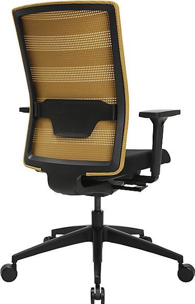 Actual product image Topstar AirWork office swivel chair, with arm rests, synchronous mechanism, black