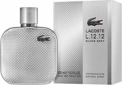 Immagine prodotto Lacoste L.12.12 Silver Grey Eau De Parfum Spray 100ml (Eau de parfum, 100 ml)