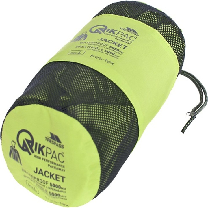 Actual product image Trespass QIKPAC Rain Jacket JKT TP75 (S)